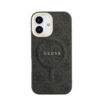 Guess PU Leather 4G Gold Frame MagSafe Hoesje iPhone 17 – Zwart - 2