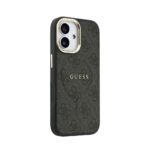 Guess PU Leather 4G Gold Frame MagSafe Hoesje iPhone 17 – Zwart - 3