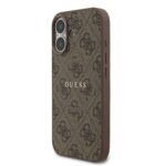 Guess PU Leather 4G MagSafe Hoesje iPhone 17 – Bruin - 1