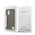 Guess PU Leather 4G MagSafe Hoesje iPhone 17 – Bruin - 6