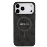 Guess PU Leather 4G MagSafe Hoesje iPhone 17 Pro Max – Zwart - 2