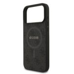 Guess PU Leather 4G MagSafe Hoesje iPhone 17 Pro Max – Zwart - 4