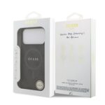 Guess PU Leather 4G MagSafe Hoesje iPhone 17 Pro Max – Zwart - 6