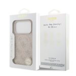 Guess PU Leather 4G MagSafe Hoesje iPhone 17 Pro – Roze - 6