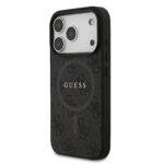 Guess PU Leather 4G MagSafe Hoesje iPhone 17 Pro – Zwart - 1