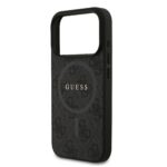 Guess PU Leather 4G MagSafe Hoesje iPhone 17 Pro – Zwart - 4