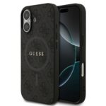 Guess PU Leather 4G MagSafe Hoesje iPhone 17 - Zwart