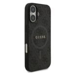 Guess PU Leather 4G MagSafe Hoesje iPhone 17 – Zwart - 3