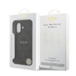 Guess PU Leather 4G MagSafe Hoesje iPhone 17 – Zwart - 6