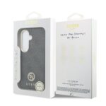 Guess PU Leather 4G Strass Logo Magnetisch Hoesje Samsung Galaxy S26 – Zwart - 6