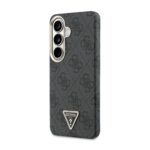 Guess PU Leather 4G Strass Triangle Magnetisch Hoesje Samsung Galaxy S26 – Zwart - 1