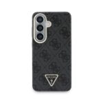 Guess PU Leather 4G Strass Triangle Magnetisch Hoesje Samsung Galaxy S26 – Zwart - 2