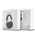 Guess PU Leather 4G Triangle Logo Draadloze Koptelefoon – Zwart - 3