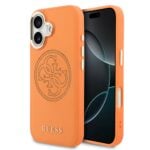 Guess PU Perforated 4G Logo MagSafe Hoesje iPhone 17 - Oranje