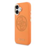 Guess PU Perforated 4G Logo MagSafe Hoesje iPhone 17 – Oranje - 1