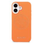 Guess PU Perforated 4G Logo MagSafe Hoesje iPhone 17 – Oranje - 2