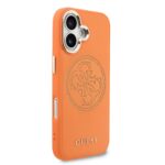 Guess PU Perforated 4G Logo MagSafe Hoesje iPhone 17 – Oranje - 3