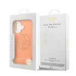 Guess PU Perforated 4G Logo MagSafe Hoesje iPhone 17 – Oranje - 6