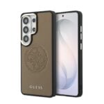 Guess PU Perforated 4G Logo Magnetisch Hoesje Samsung Galaxy S26 Ultra - Bruin