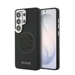 Guess PU Perforated 4G Logo Magnetisch Hoesje Samsung Galaxy S26 Ultra - Zwart