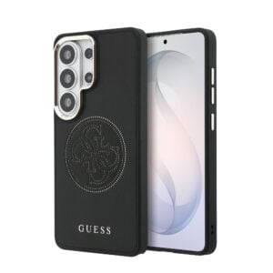 Guess PU Perforated 4G Logo Magnetisch Hoesje Samsung Galaxy S26 Ultra - Zwart