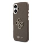 Guess PU Resin Logo Hoesje iPhone 17 – Bruin - 1