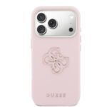 Guess PU Resin Logo Hoesje iPhone 17 Pro Max – Roze - 2