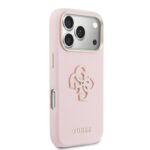 Guess PU Resin Logo Hoesje iPhone 17 Pro Max – Roze - 3