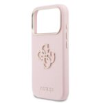 Guess PU Resin Logo Hoesje iPhone 17 Pro Max – Roze - 4