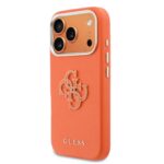 Guess PU Resin Logo Hoesje iPhone 17 Pro Max – Oranje - 1