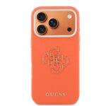 Guess PU Resin Logo Hoesje iPhone 17 Pro Max – Oranje - 2