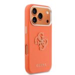 Guess PU Resin Logo Hoesje iPhone 17 Pro Max – Oranje - 3