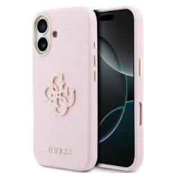 Guess PU Resin Logo Hoesje iPhone 17 - Roze