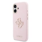 Guess PU Resin Logo Hoesje iPhone 17 – Roze - 1
