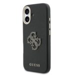 Guess PU Resin Logo Hoesje iPhone 17 – Zwart - 1