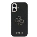 Guess PU Resin Logo Hoesje iPhone 17 – Zwart - 2