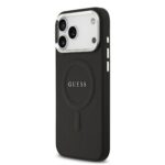 Guess PU Saffiano MagSafe Hoesje iPhone 17 Pro Max – Zwart - 1