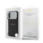Guess PU Saffiano MagSafe Hoesje iPhone 17 Pro – Zwart - 6
