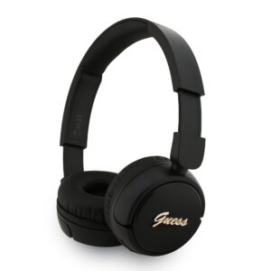 Guess Script Metal Logo Draadloze Koptelefoon - Zwart