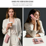 Solidenz Urban Wallet Samsung Galaxy A57 hoesje – Roze - 5