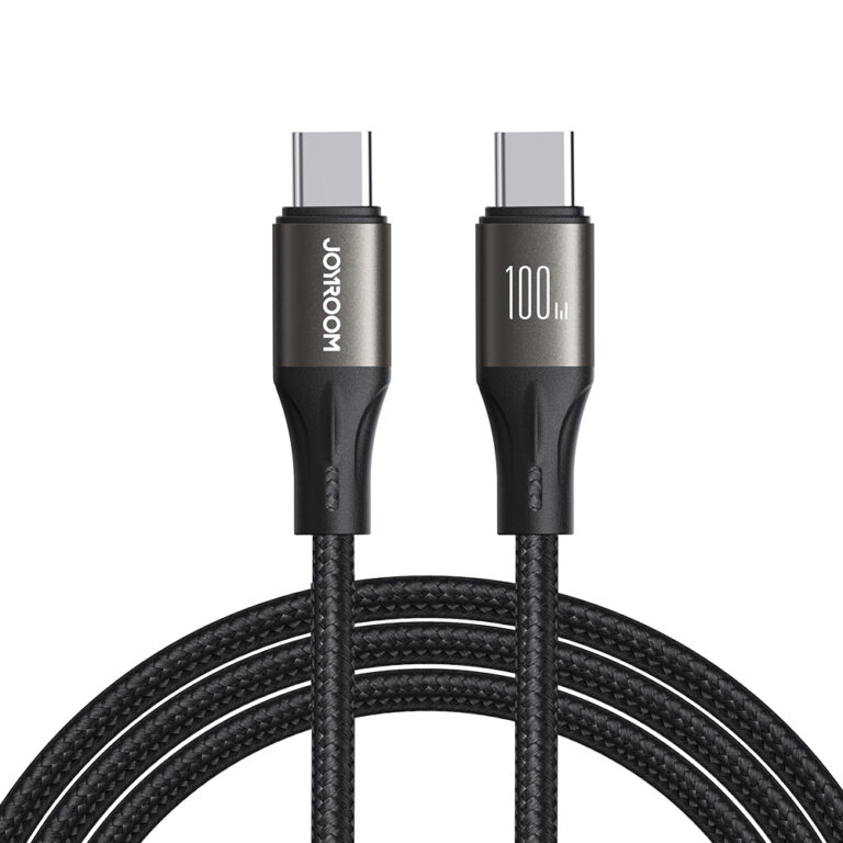 Joyroom Light Speed Series 100W USB-C naar USB-C Kabel 1.2 Meter - Zwart