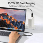 Joyroom Light Speed Series 100W USB-C naar USB-C Kabel 1.2 Meter – Zwart - 1