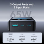 Joyroom 65W Fast Charge Powerbank 30000mAh met LED Display – Zwart - 1