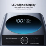 Joyroom 65W Fast Charge Powerbank 30000mAh met LED Display – Zwart - 2