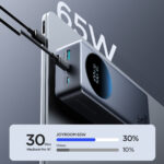 Joyroom 65W Fast Charge Powerbank 30000mAh met LED Display – Zwart - 6