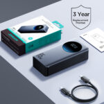 Joyroom 65W Fast Charge Powerbank 30000mAh met LED Display – Zwart - 9