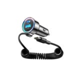 Joyroom 72W 3-in-1 Autolader met 1.6m USB-C Kabel – Zwart - 2