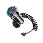 Joyroom 72W 3-in-1 Autolader met 1.6m USB-C Kabel – Zwart - 3