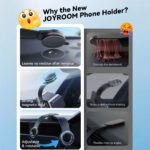 Joyroom Buigbare Magnetische Auto Telefoonhouder – Zwart - 6