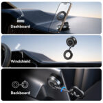 Joyroom Magnetische Dashboard Auto Telefoonhouder – Donkergrijs - 6